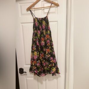 Ecco Floral Black Dress